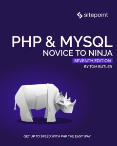 PHPandMySQLNovicetoNinja7thEditionTomButler9781925836462SitePoint صفحه ی فرود افزونه های پارسی وردپرس وب پارادایس
